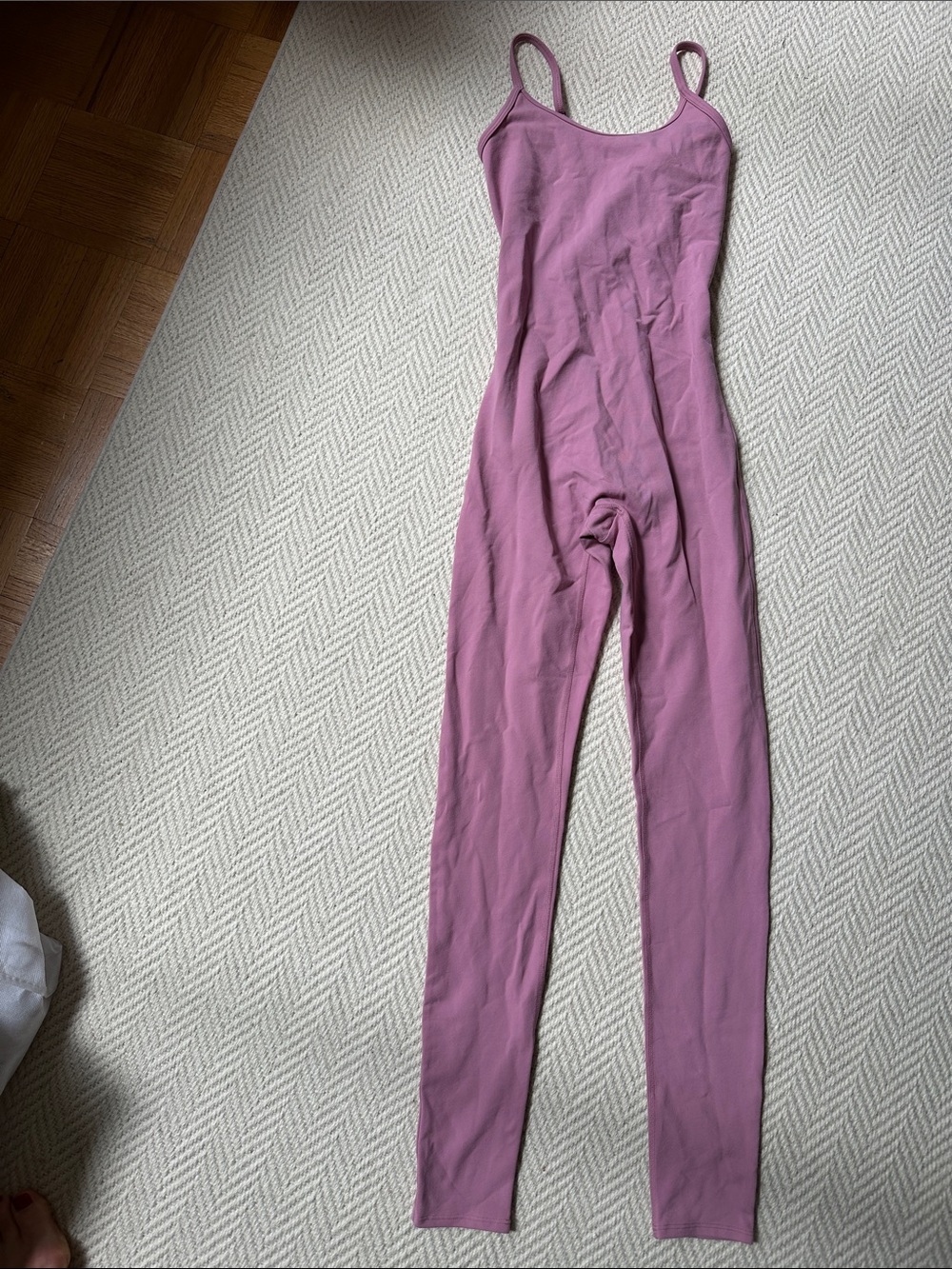 ALO Yoga Mauve Pink Full-Length Unitard Leggings